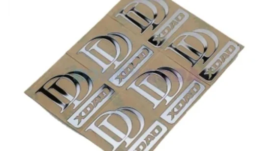 Водонепроницаемые металлические наклейки с логотипом высшего качества на продажу